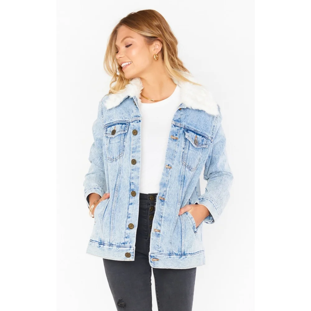 Show Me Your Mumu | Durado Oversized Faux Fur Lined Denim Jacket_2